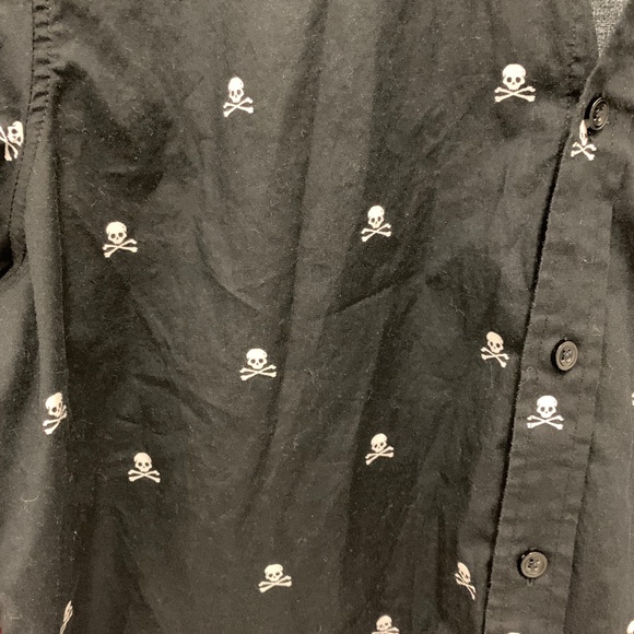 Club Room Black Short Sleeve Button Down Size Large - Picture 3 of 6